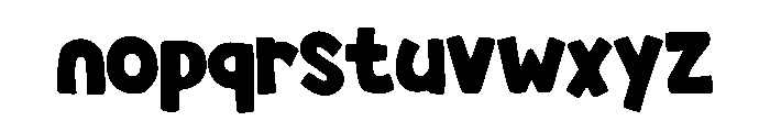 Comic Bold Medium Regular Font LOWERCASE