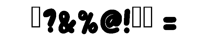 Comic Boulder Regular Font OTHER CHARS