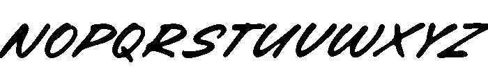 Comic Brush Regular Font LOWERCASE