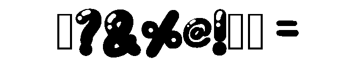 Comic Bubble Regular Font OTHER CHARS