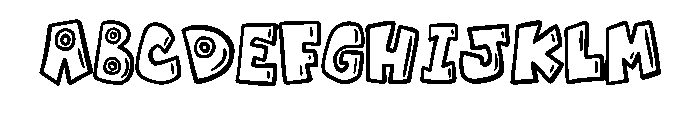 Comic Doodle By Squeeb  Regular Font UPPERCASE