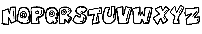 Comic Doodle By Squeeb  Regular Font UPPERCASE