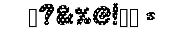 Comic Dot Regular Font OTHER CHARS