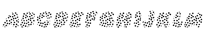 Comic Dots Regular Font UPPERCASE