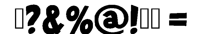 Comic Funky Regular Font OTHER CHARS