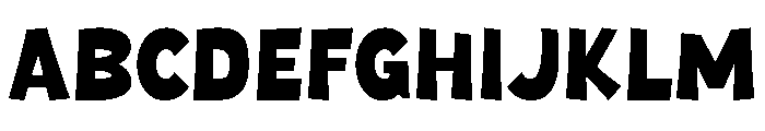Comic Heart Font UPPERCASE