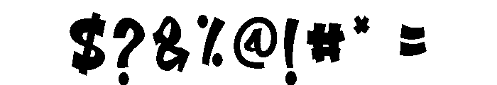 Comic Jam Font OTHER CHARS