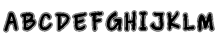 Comic Kinder Regular Font UPPERCASE