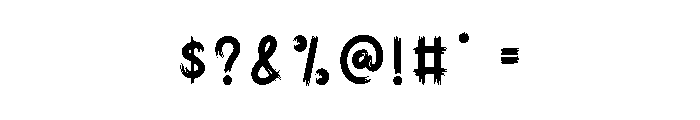 Comic Nightmare Font OTHER CHARS