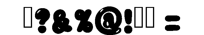 Comic Rainbow Regular Font OTHER CHARS