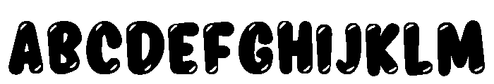 Comic Rainbow Regular Font UPPERCASE