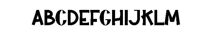 Comic Rainday Font UPPERCASE