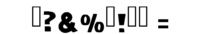 Comic Seven Regular Font OTHER CHARS