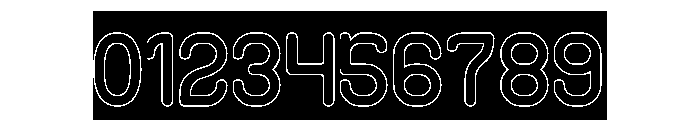 Comic Sons-Hollow-Inverse Font OTHER CHARS
