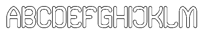 Comic Sons-Hollow Font UPPERCASE