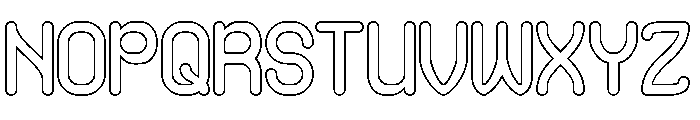 Comic Sons-Hollow Font UPPERCASE
