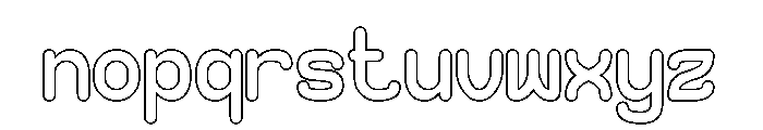 Comic Sons-Hollow Font LOWERCASE