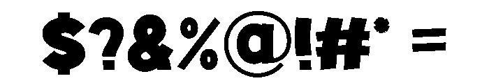 Comic Thick Regular Font OTHER CHARS