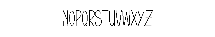 Comic Winter Font LOWERCASE