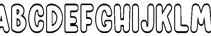 ComicThick-Regular Font UPPERCASE