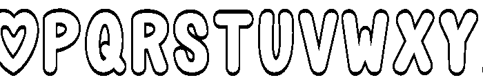 ComicThick-Regular Font UPPERCASE
