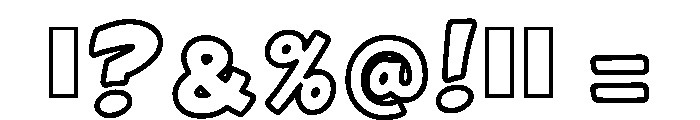 Comica Heroes Regular Font OTHER CHARS