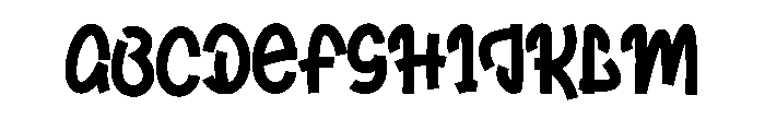 Coming Baby Font UPPERCASE