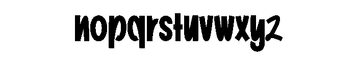 Coming Baby Font LOWERCASE