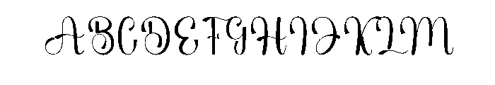 Comitment Font UPPERCASE