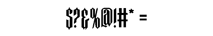 Compressed Font OTHER CHARS