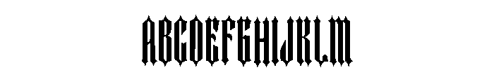 Compressed Font UPPERCASE