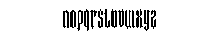 Compressed Font LOWERCASE