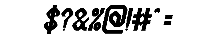 Computer Brain Bold Italic Font OTHER CHARS