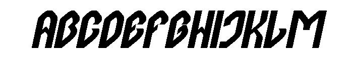 Computer Brain Bold Italic Font UPPERCASE