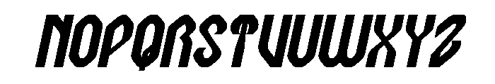 Computer Brain Bold Italic Font UPPERCASE