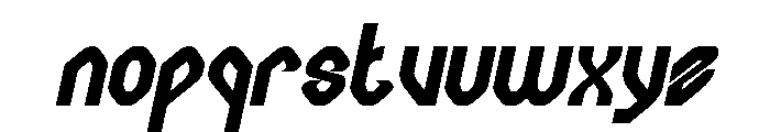 Computer Brain Bold Italic Font LOWERCASE