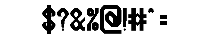 Computer Brain Bold Font OTHER CHARS