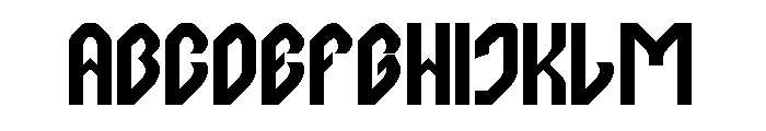 Computer Brain Bold Font UPPERCASE