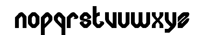 Computer Brain Bold Font LOWERCASE