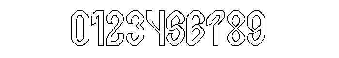 Computer Brain-Hollow Font OTHER CHARS
