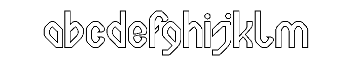 Computer Brain-Hollow FONT