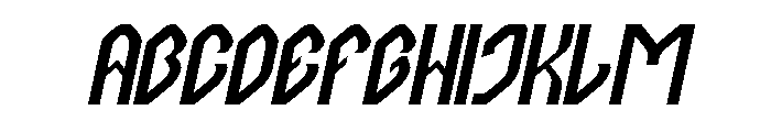 Computer Brain Italic Font UPPERCASE