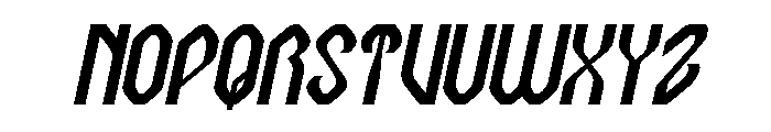 Computer Brain Italic Font UPPERCASE