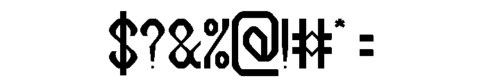 Computer Brain-Light Font OTHER CHARS