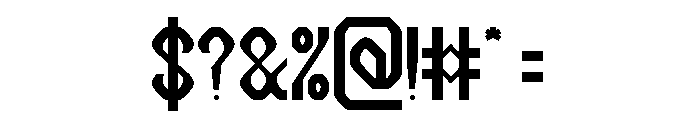Computer Brain Font OTHER CHARS