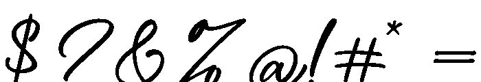 Comtic Hiden Regular Font OTHER CHARS