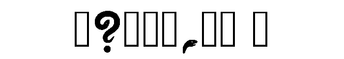 Conan Regular Font OTHER CHARS