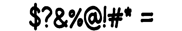 Concerned_Badger Font OTHER CHARS