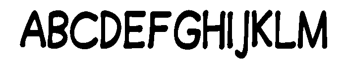Concerned_Badger Font UPPERCASE