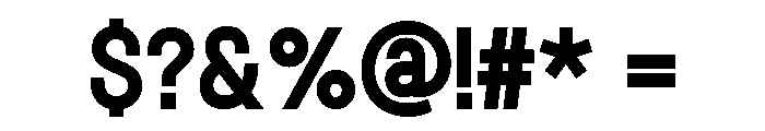 Concourse Bold Font OTHER CHARS